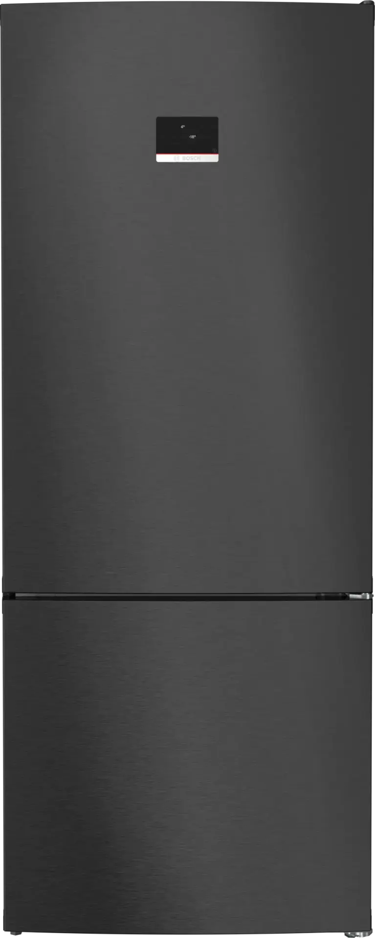 Serie 6 KGN76CXE0N Alttan Donduruculu Buzdolabı 186 x 75 cm Parmak izi bırakmayan siyah inoks, Total No Frost