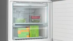 Serie 6 KGN76CXE0N Alttan Donduruculu Buzdolabı 186 x 75 cm Parmak izi bırakmayan siyah inoks, Total No Frost