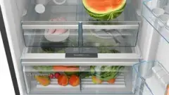 Serie 6 KGN76CXE0N Alttan Donduruculu Buzdolabı 186 x 75 cm Parmak izi bırakmayan siyah inoks, Total No Frost