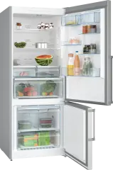 Serie 6 KGN76CIE0N Alttan Donduruculu Buzdolabı 186 x 75 cm Kolay temizlenebilir Inox, Total No Frost