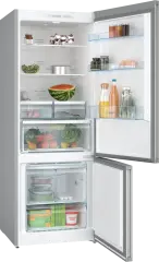Serie 4 KGN55VIE0N Alttan Donduruculu Buzdolabı 186 x 70 cm Kolay temizlenebilir Inox, Total No Frost