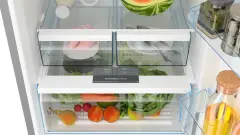 Serie 4 KGN55VIE0N Alttan Donduruculu Buzdolabı 186 x 70 cm Kolay temizlenebilir Inox, Total No Frost