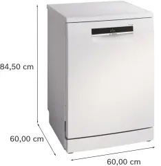 Serie 6 SMS6EKW63T Solo Bulaşık Makinesi 60 cm Beyaz