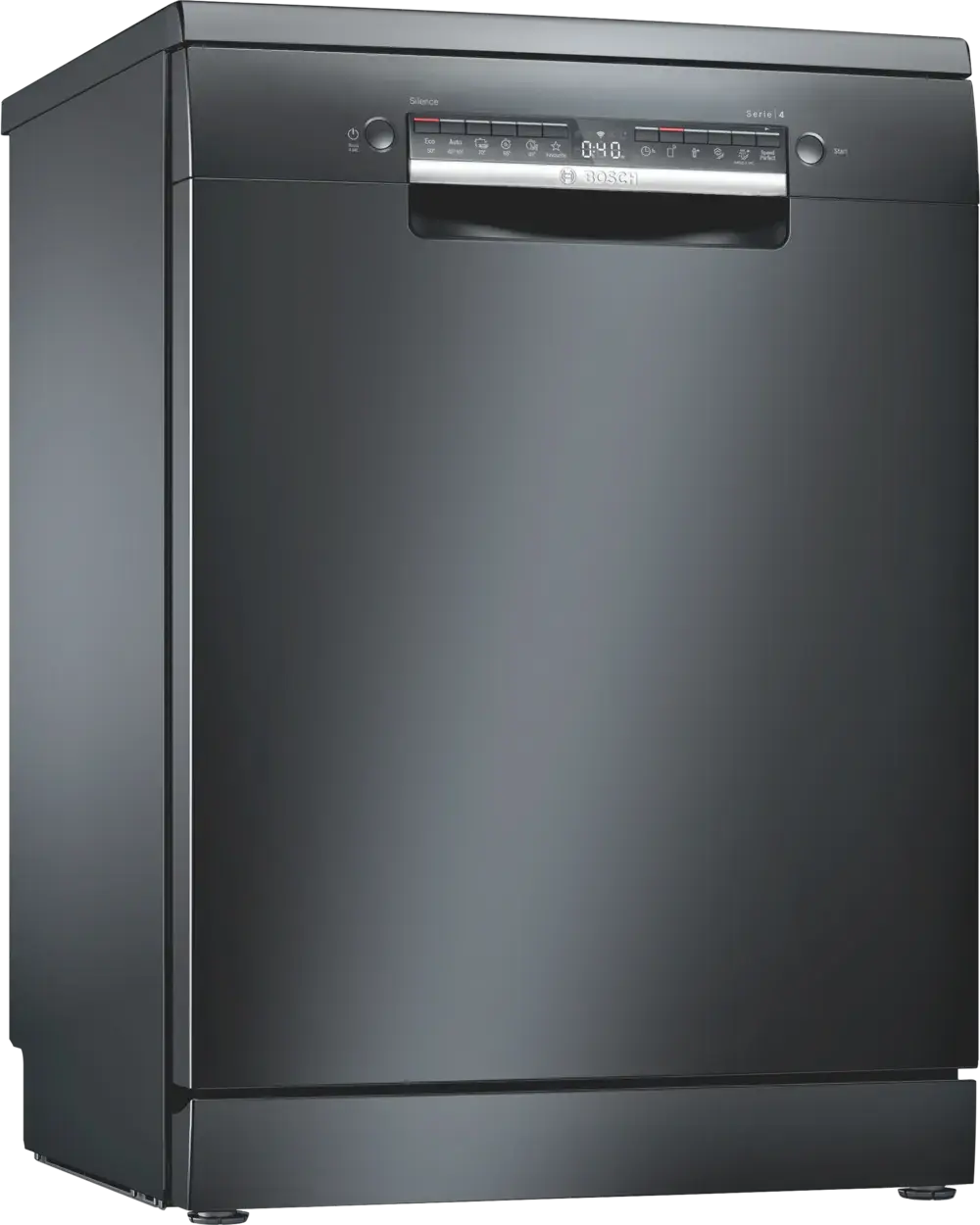 Serie 4 SMS4IKC62T Solo Bulaşık Makinesi 60 cm Kolay Temizlenebilir Siyah Inox