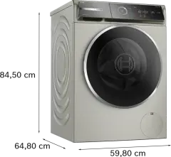 Serie 8 WGB254ASTR Çamaşır Makinesi 10 kg maks. 1400 dev./dak., Gümüş