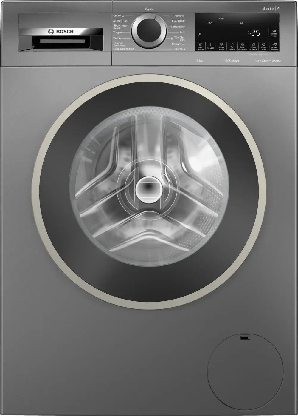 Serie 4 WGA244ZRTR Çamaşır Makinesi 9 kg maks. 1400 dev./dak., Antrasit