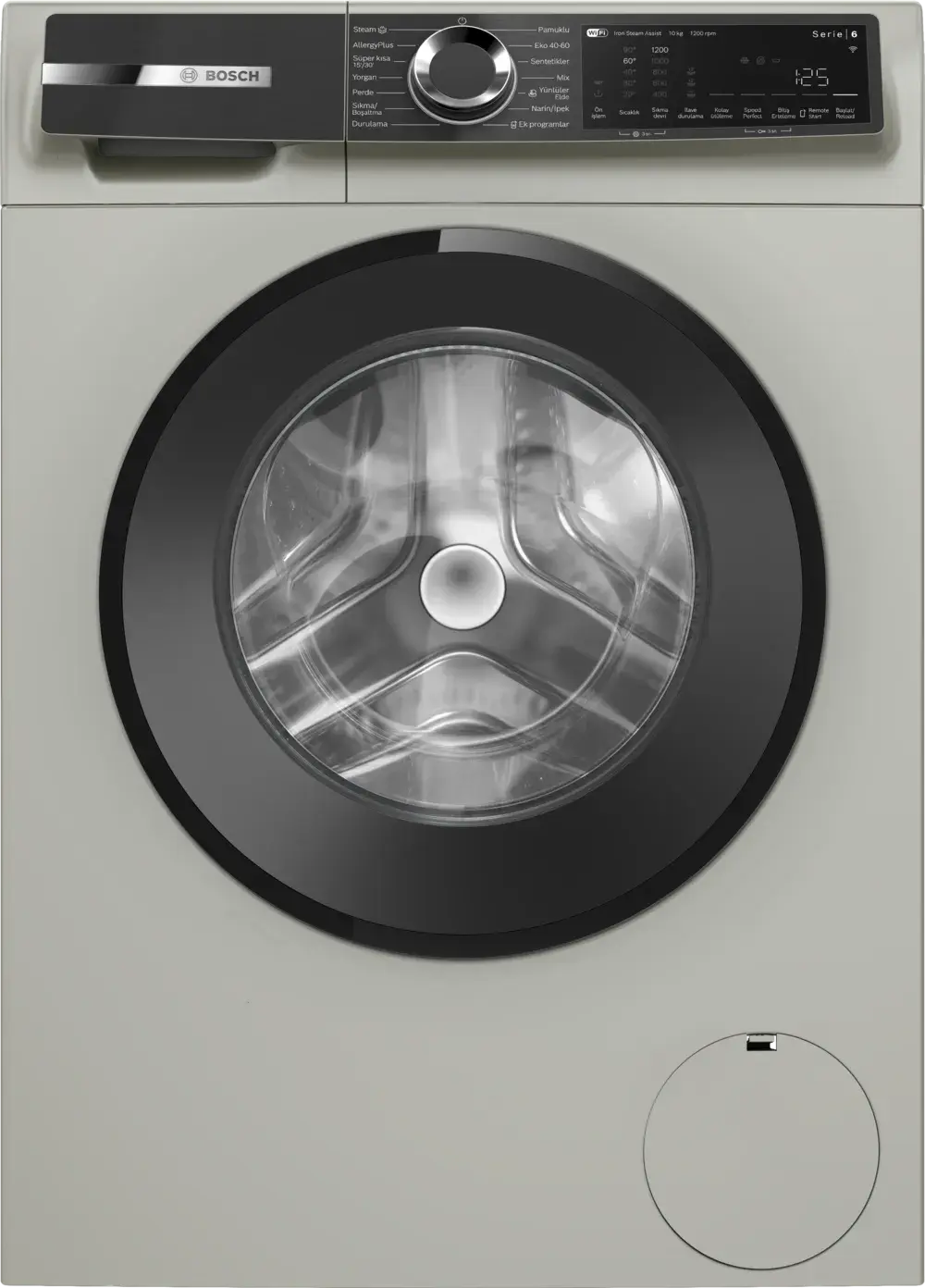 Serie 6 WGK252ZXTR Çamaşır Makinesi 10 kg maks. 1200 dev./dak., Gümüş