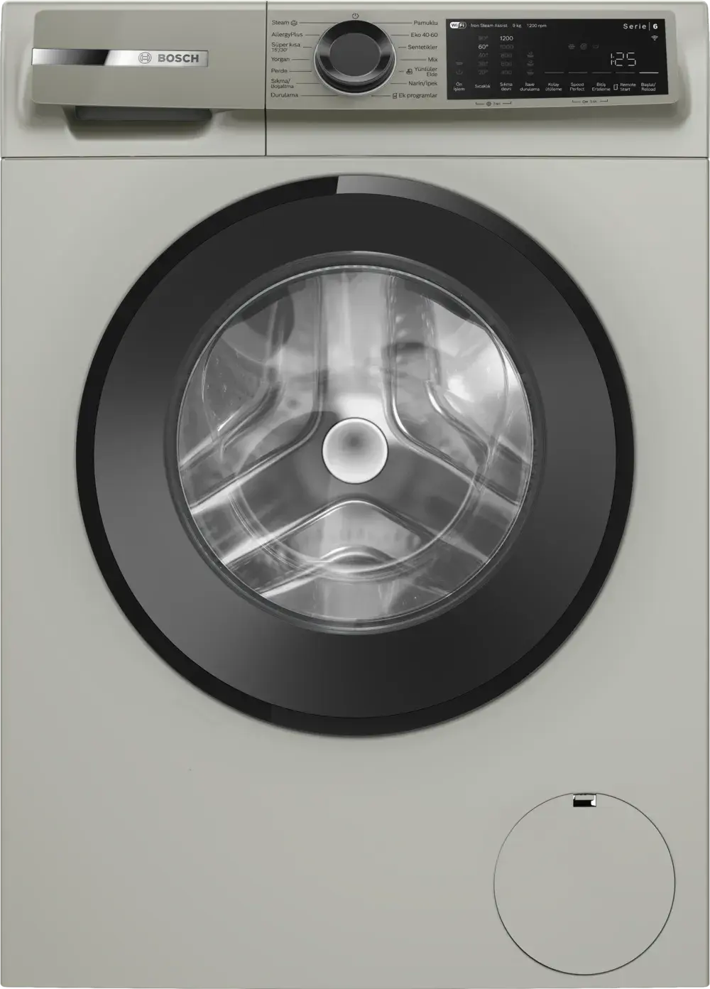 Serie 6 WGK242ZXTR Çamaşır Makinesi 9 kg maks. 1200 dev./dak., Gümüş