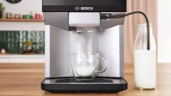 Serie 4 TPE40307 Tam Otomatik Kahve Makinesi VeroCafe Metalik inoks gümüş, Piyano siyah