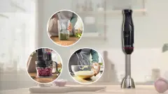 Serie 4 MSM4B674 El Blenderı ErgoMaster 1000 W Siyah, Antrasit