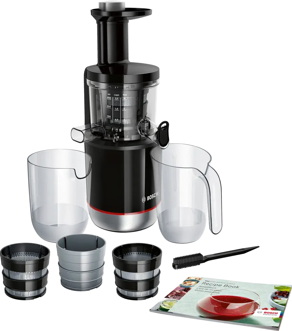 VitaExtract MESM731M Yavaş Sıkım Katı Meyve Sıkacağı VitaExtract 150 W Siyah, Paslanmaz çelik