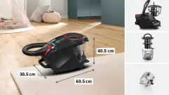 Serie 8 BGS7POW2 Toz torbasız Süpürge ProPower Siyah