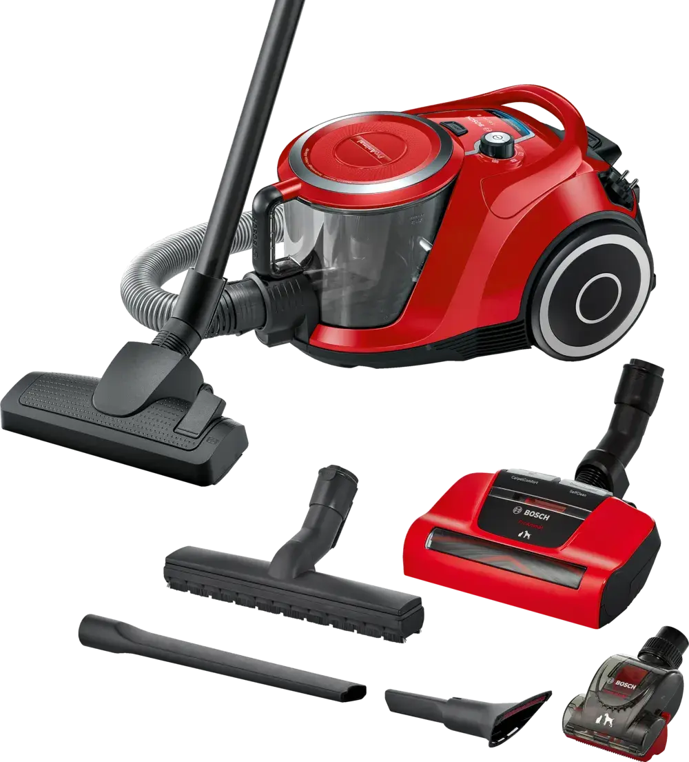 Serie 6 BGS41PET1 Toz torbasız Süpürge ProAnimal Kırmızı